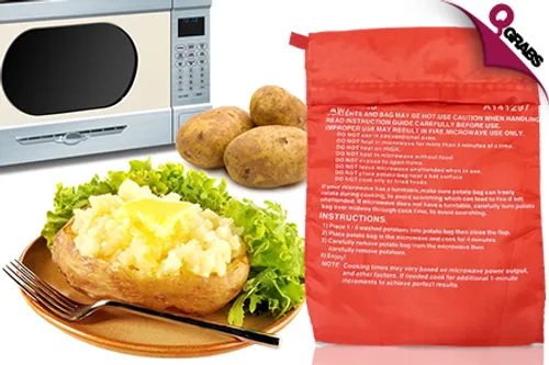 From QR35, Cook Those Potatoes Right with a Steam Microwave Pouch! (Up to QR138 Value)